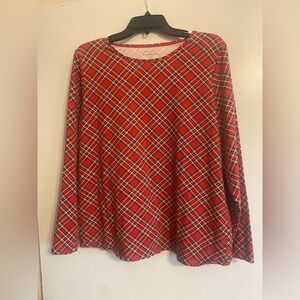 Talbots Plaid “The Talbots Tee”- Size 1X